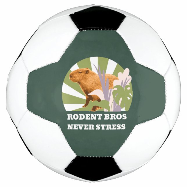 Rodent Bros Stress Capybara Fußball (Vorderseite)