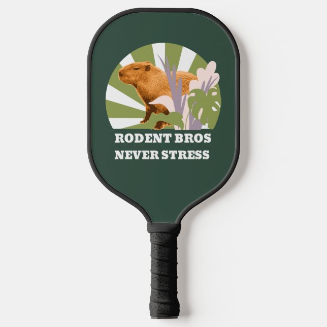 Rodent Bros Stress Capybara Pickleball Schläger (Vorderseite)