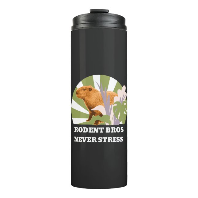Rodent Bros Stress Capybara Thermosbecher (Vorderseite)