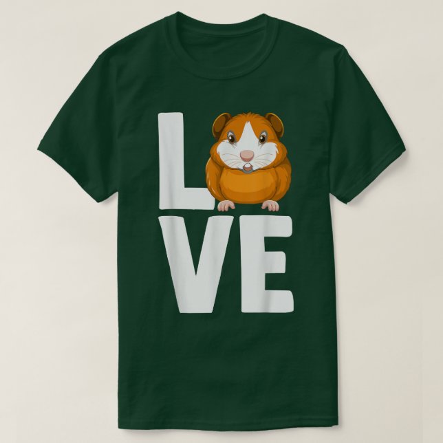 Rodent Cavies Cavy Lovers Guinea Pig Owners LOVE  T-Shirt (Design vorne)