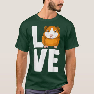 Rodent Cavies Cavy Lovers Guinea Pig Owners LOVE  T-Shirt
