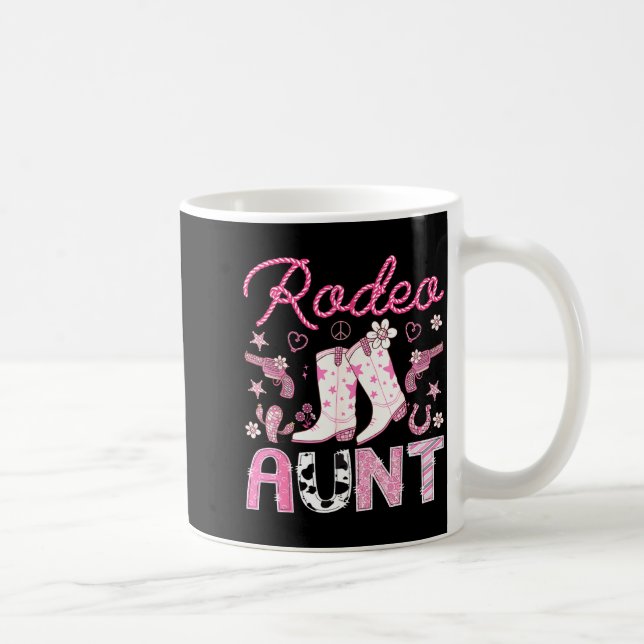Rodeo Aunt Nk Cowgirl Western Coquette Birthday Gi Kaffeetasse (Rechts)