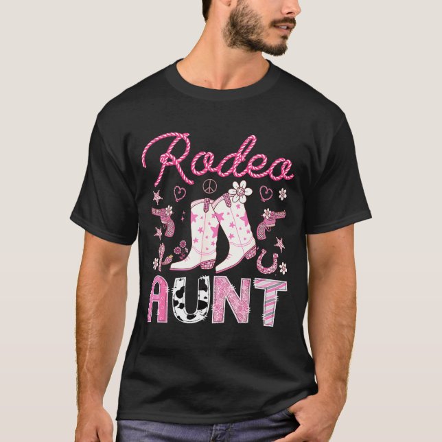 Rodeo Aunt Nk Cowgirl Western Coquette Birthday Gi T-Shirt (Vorderseite)