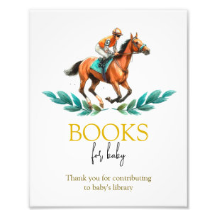 Rodeo Baby Shower Book for Baby Sign Fotodruck