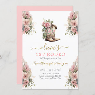 Rodeo Birthday Girl Einladung