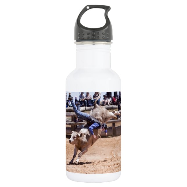 Rodeo Bucking Bull Trinkflasche (Vorderseite)
