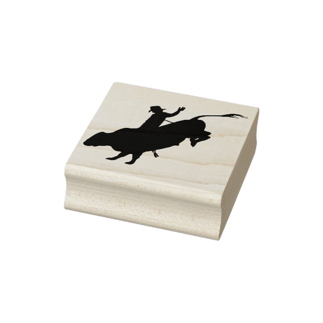Rodeo/Bull Reiten Gummistempel (Stempel)