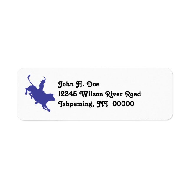 Rodeo Bull Rider-Adresse LABELS ~EZ2 Change Info (Vorne)