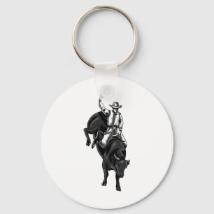 Rodeo Bull Rider für Cowboys - Reiten Hors Schlüsselanhänger