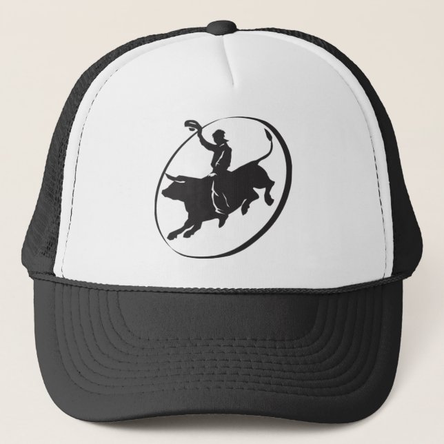 Rodeo Bull Rider Hat Truckerkappe (Vorderseite)