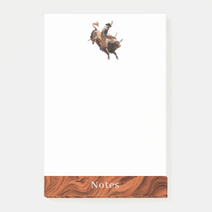 Rodeo Bull Rider Post-it Klebezettel