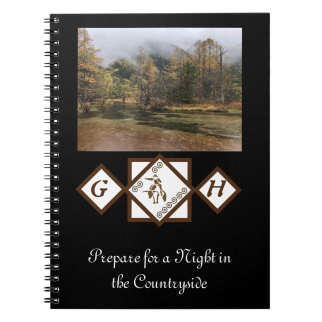 Rodeo Bull Rider und Longhorn Monogram Foto Notizblock (Vorderseite)