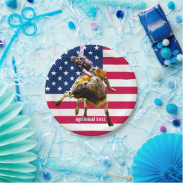 Rodeo Bullride Pappteller