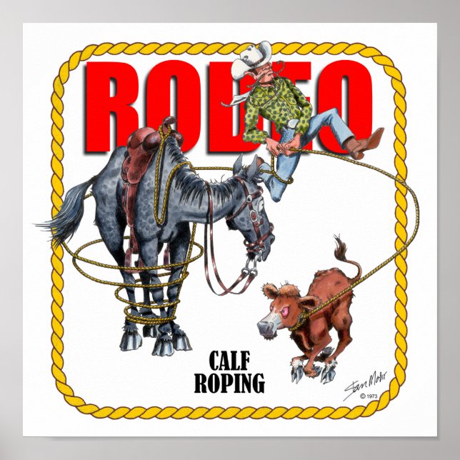 Rodeo Calf Roper Poster (Vorne)