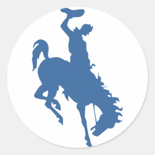 Rodeo-Cowboy-Aufkleber Runder Aufkleber