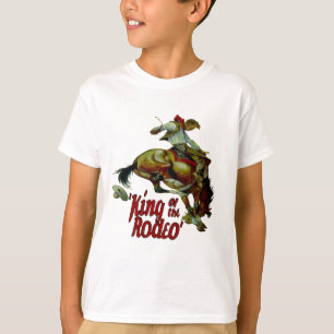 Rodeo-Cowboy Bucking Horse König des Rodeos T-Shirt