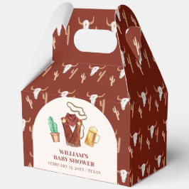 Rodeo Cowboy Cactus Beer Arch Baby Dusche Geschenkschachtel
