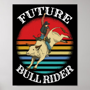 Rodeo Cowboy Cowgirl Barrel Racing Roping Horsebac Poster