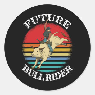 Rodeo Cowboy Cowgirl Barrel Racing Roping Horsebac Runder Aufkleber