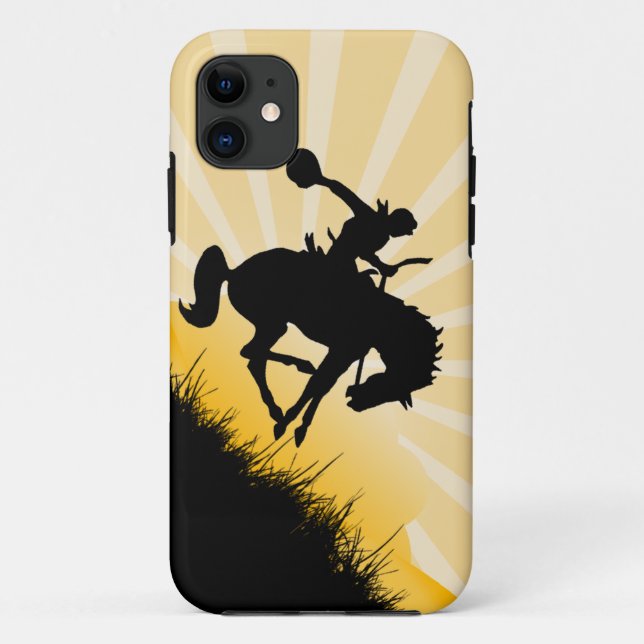 Rodeo-Cowboy iPhone Fall Case-Mate iPhone Hülle (Rückseite)