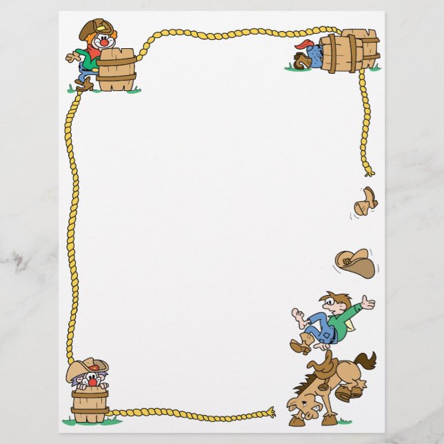 Rodeo Cowboy Letterhead (Vorderseite)