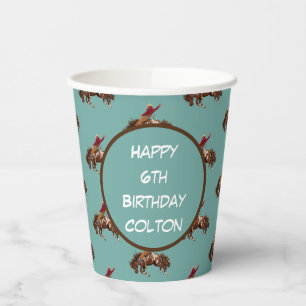 Rodeo Cowboy-Papiertassen Pappbecher