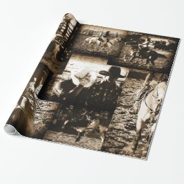 Rodeo Cowboy Rustic Country Western Geschenkpapier