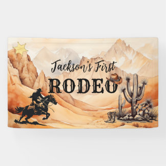 Rodeo Cowboy Western Banner zum ersten Geburtstag