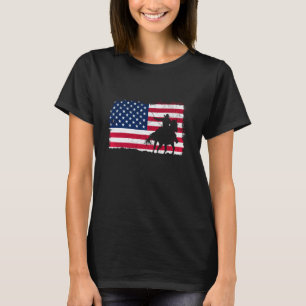 Rodeo-Cowboy Western Country Bronc USA-Flagge 4. T-Shirt