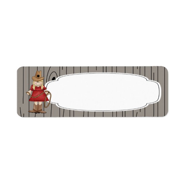 Rodeo Cowgirl Label (Vorne)