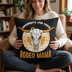 Rodeo-Cowgirl-Mama   Einzigartiger westlicher Mutt Kissen