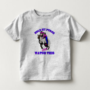 Rodeo Cowgirl Mutton Bustin" Pursuit Kleinkind T-shirt