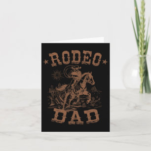 Rodeo Dad Western Cowboy Daddy Familie passend Fet Karte