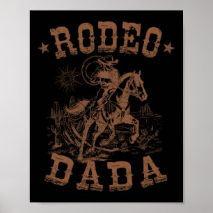 Rodeo Dada Western Cowboy Family Matching Vatersch Poster