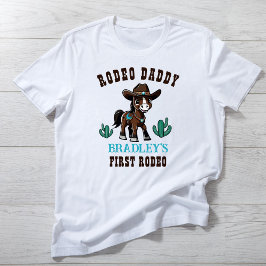 Rodeo Daddy Cowboy-Geburtstagsparty passend T-Shirt