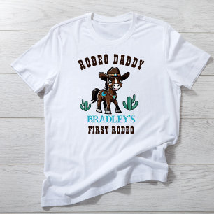 Rodeo Daddy Cowboy-Geburtstagsparty passend T-Shirt
