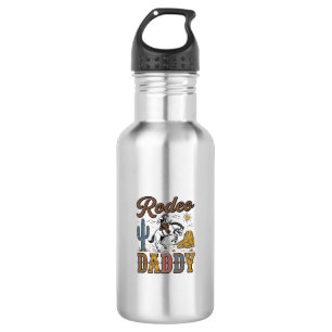 Rodeo Daddy Vintage Western Cowboy Hemd Design_1 Edelstahlflasche