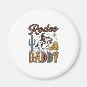 Rodeo Daddy Vintage Western Cowboy Hemd Design_1 Magnet