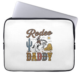 Rodeo Daddy Vintage Western Cowboy Shirt Design_1 Laptopschutzhülle