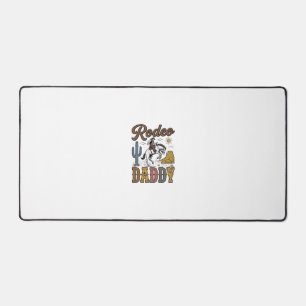 Rodeo Daddy Vintage Western Cowboy Shirt Design_1 Schreibtischunterlage