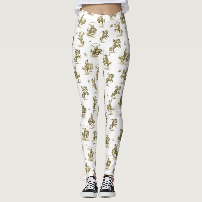 Rodeo-Druck Leggings (Vorderseite)