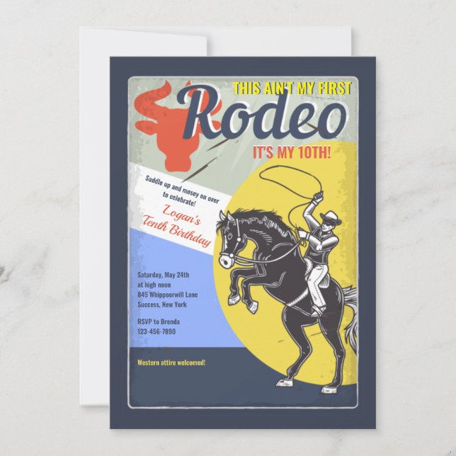 Rodeo  einladung (Vorderseite)