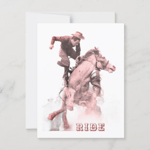 Rodeo Fahrt Postkarte