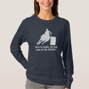 Rodeo-Fass, das Silhouette-T - Shirt läuft