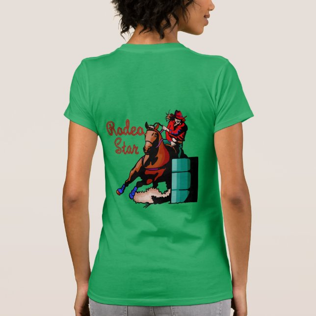 Rodeo-Fass, das T - Shirt läuft (Rückseite)