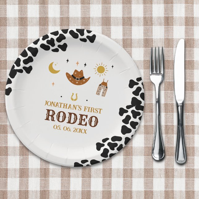 Rodeo First Birthday, Cowboy Birthday Boy Pappteller (Von Creator hochgeladen)