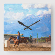 Rodeo Frauen Barrel Racing Rustikaler Western
