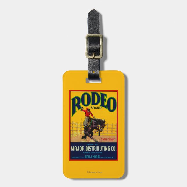 Rodeo GemüseLabelSalinas, CA Gepäckanhänger (Vorderseite vertikal)