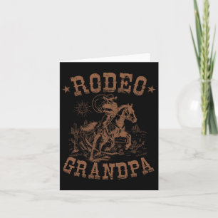 Rodeo Grandpa Western Cowboy Familie Matching Fath Karte