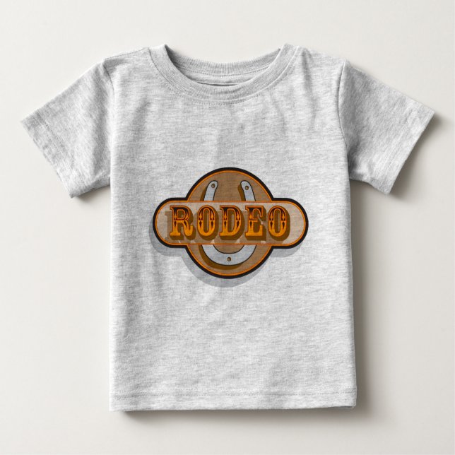 Rodeo Horseshoe Baby T-shirt (Vorderseite)